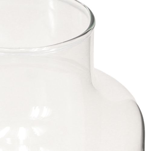 Produkt Wazon szklany dekoracyjny z szyjką przezroczysty Ø14,5cm H25cm