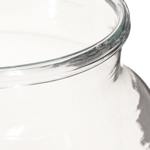 Produkt Wazon szklany na kwiaty, wazon szklany przezroczysty, dekoracja stołu Ø18cm, wys.22cm