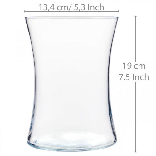 Produkt Wazon na kwiaty, szklana latarnia, szklany wazon Ø13,5cm W19cm