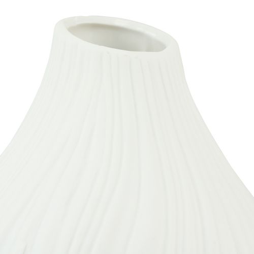Produkt Wazon ceramiczny kształt cebuli biały Ø13cm W13,5cm 2szt