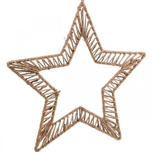 Produkt Styl Boho, ozdobny pierścionek świąteczny, ozdobny pierścionek gwiazda W40cm