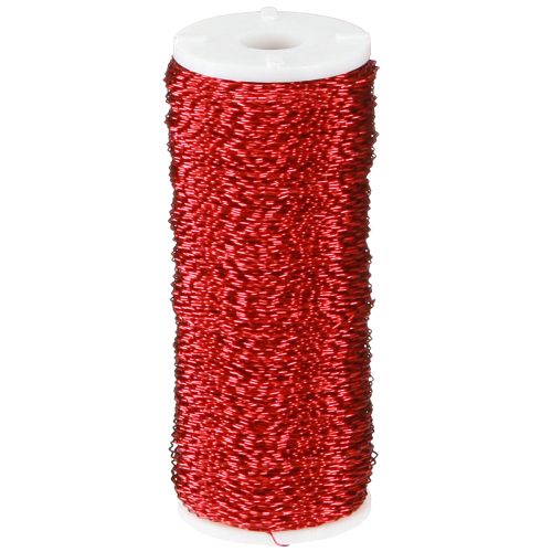 Produkt Drut z efektem bulionu Ø0.30mm 100g/140m czerwony