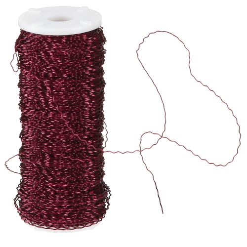 Produkt Drut z efektem bulionu Ø0.30mm 140m Bordeaux