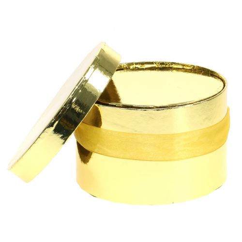Floristik24 Flower Box Gold Ø14/16cm 2szt.