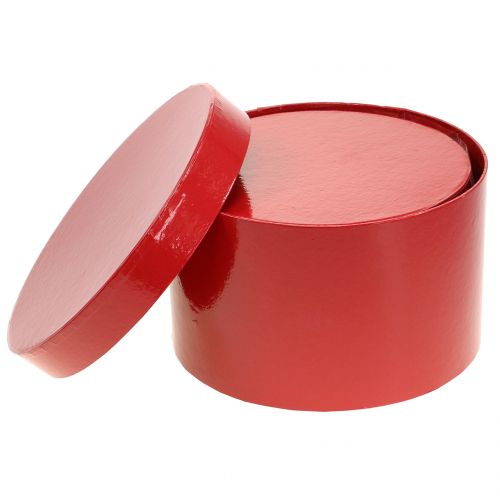 Produkt Skrzynka na kwiaty czerwona błyszcząca Ø18/20cm 2 szt