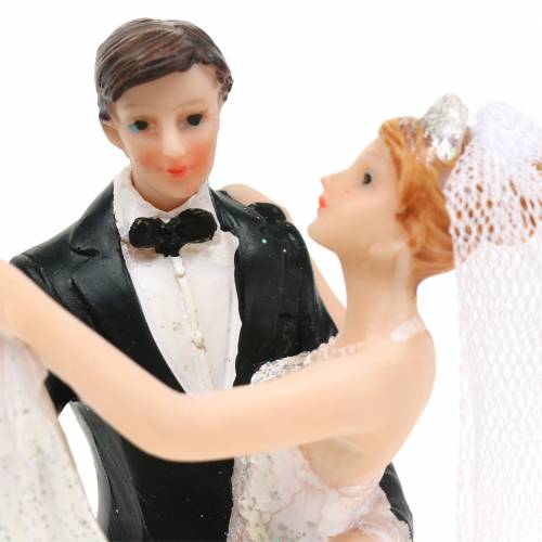 Floristik24 Dekoracja ślubna panna młoda i pan młody ręcznie malowana H13cm