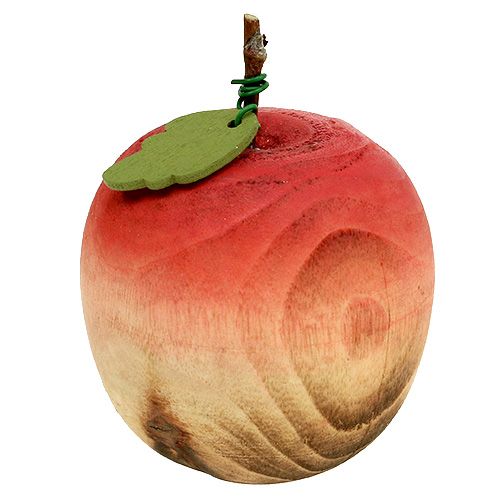 Floristik24 Gruszka i jabłko drewniany asortyment 6,5cm-8,5cm 4szt.