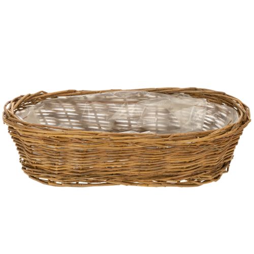 Koszyk na pieczywo ok. 30 cm owalny nieobrany | Floristik24.pl