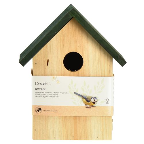 Produkt Inkubator Budka lęgowa Modraszka Naturalna zieleń 16x11x19,5cm