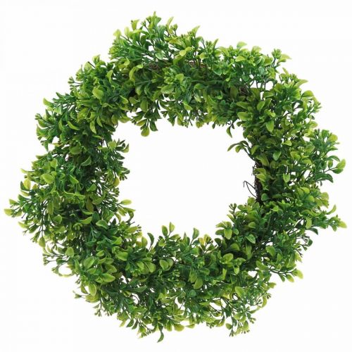 Floristik24 Wianek z bukszpanu sztuczny wieniec dekoracyjny zielony Ø41cm
