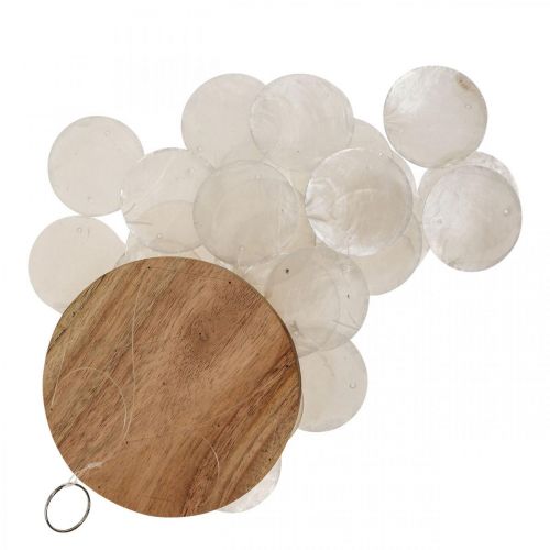 Floristik24 Capiz dzwonek wietrzny wiszący dekoracja muszle masa perłowa Ø12cm 37cm