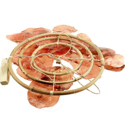 Produkt Capiz dzwonek wietrzny pomarańczowy dzwonek drewniany morski 90cm