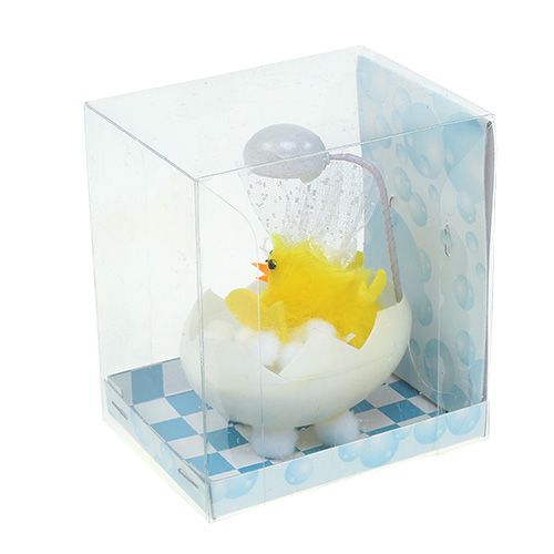Produkt Szenilowe pisklę w wannie 8,5cm Żółte