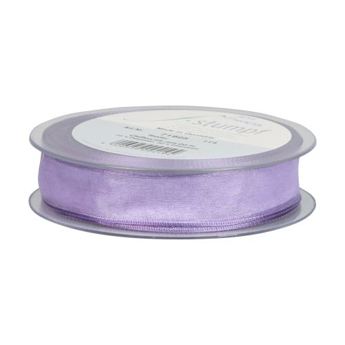 Produkt Wstążka szyfonowa z organzy Wstążka ozdobna z organzy fioletowa 15mm 20m