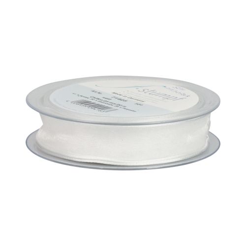 Produkt Wstążka szyfonowa z organzy Wstążka ozdobna z organzy biała 15mm 20m