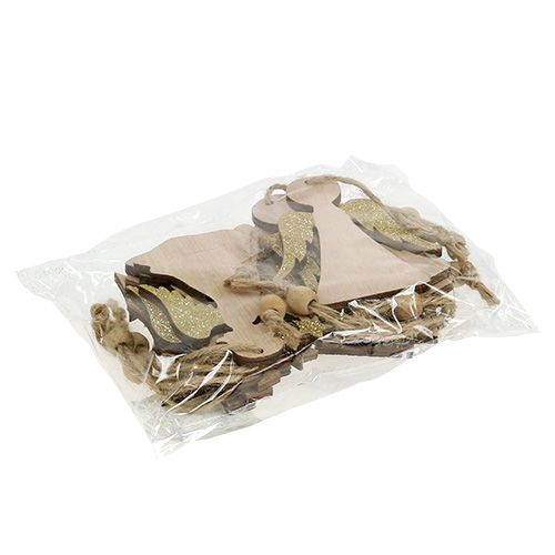 Produkt Różne wieszaki świąteczne. 10cm z brokatem 12 szt
