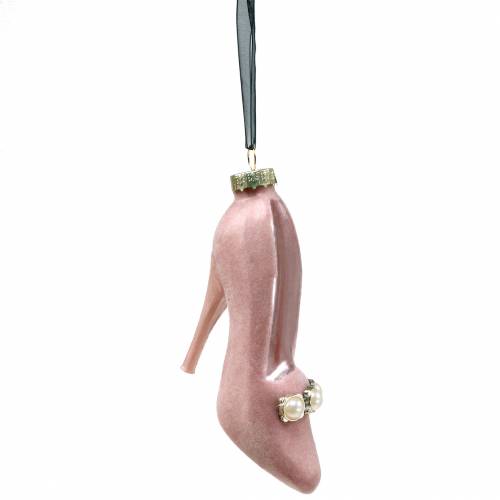 Floristik24 Zawieszka na choinkę pompony stary róż 11cm 2szt.