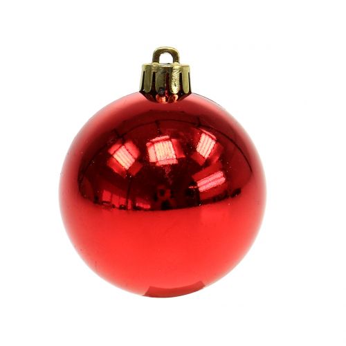 Produkt Bombki choinkowe mix białe, czerwone, srebrne Ø5,5cm 30szt