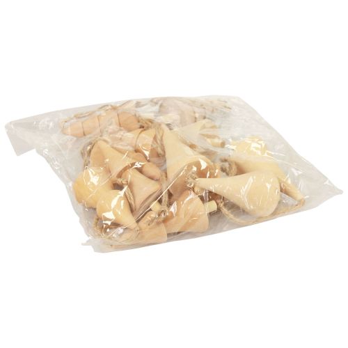 Produkt Ozdoby choinkowe jodła drewniana, zawieszka drewniana naturalna 7-8cm 12 sztuk