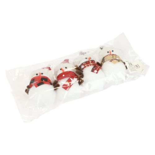 Produkt Ozdoby choinkowe bałwanek z czapeczką wys. 9cm 4szt