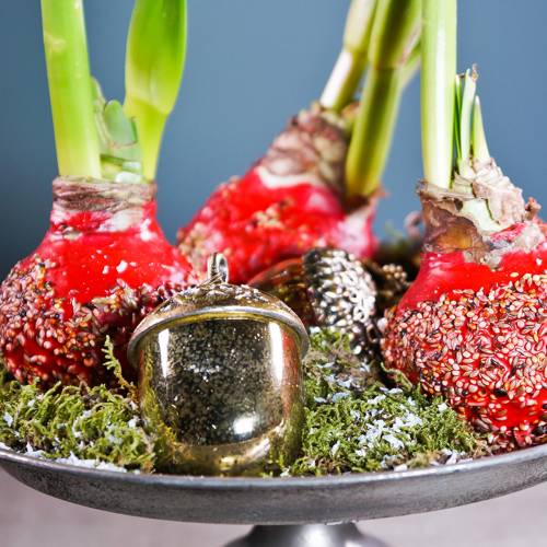 Floristik24 Choinka Ornament wiszący żołądź metal szkło złoto 11cm 4szt.