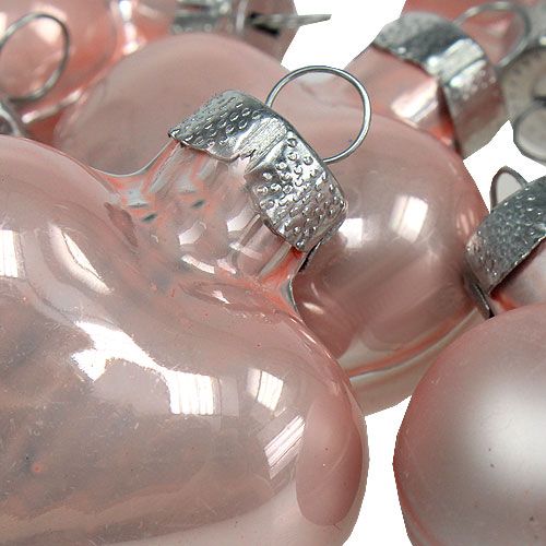 Produkt Mini szklane serduszka różowe 4cm 12szt