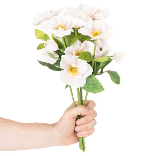 Sztuczny bukiet róż świątecznych, bukiet świąteczny, 35cm, 6 sztuk | Floristik24.pl