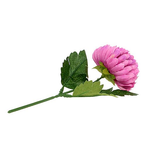 Floristik24 Chryzantema różowa sztuczna Ø7cm L18cm