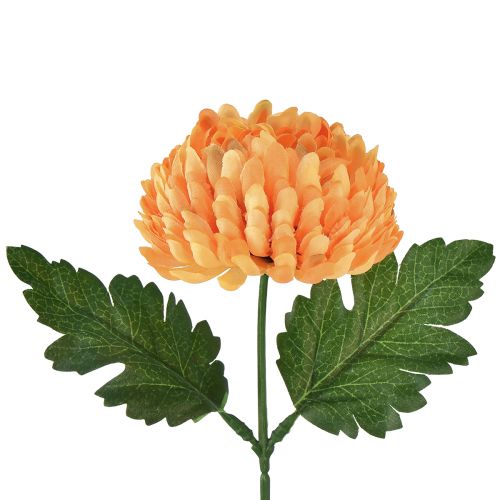 Floristik24 Sztuczny Kwiat Chryzantema Pomarańczowa Ø7cm 18cm 4szt