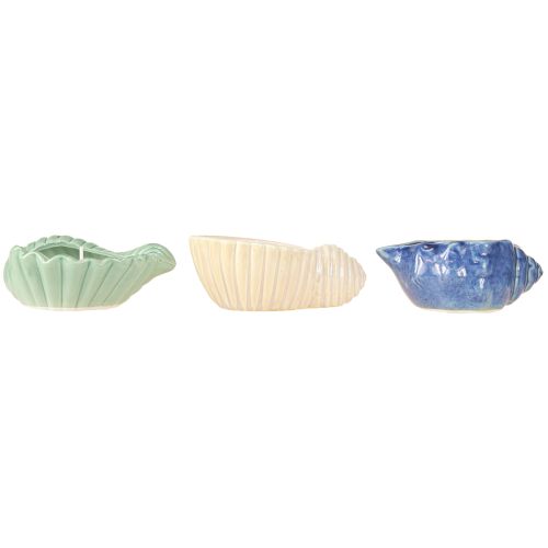 Produkt Świeca Citronella Shell Ceramic Outdoor Candle 14cm 3szt