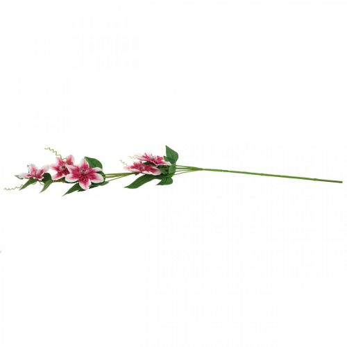 Produkt Gałązka powojnika z 5 kwiatami, kwiat sztuczny, gałązka ozdobna różowa, biała dł.84cm