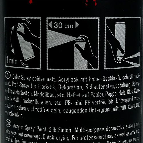 Floristik24 Kolorowy spray matowy ciemnoczerwony 400ml