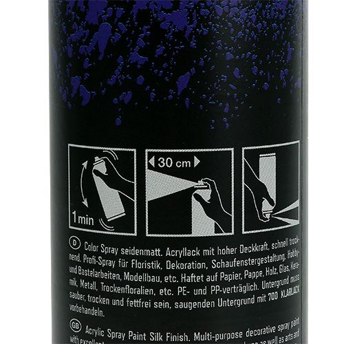 Floristik24 Kolor Spray Jedwab Matowy 400ml Królewski Niebieski