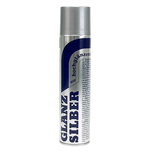 Kolorowy lakier metaliczny błyszczący srebrny 400ml