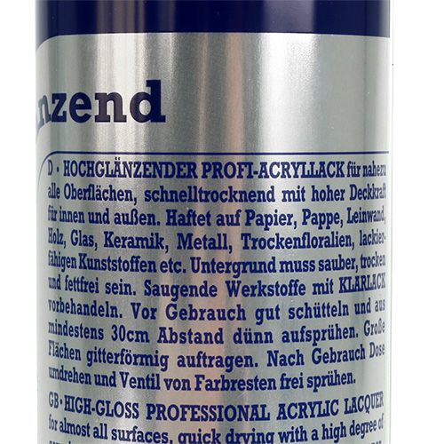 Floristik24 Kolorowy lakier metaliczny błyszczący srebrny 400ml