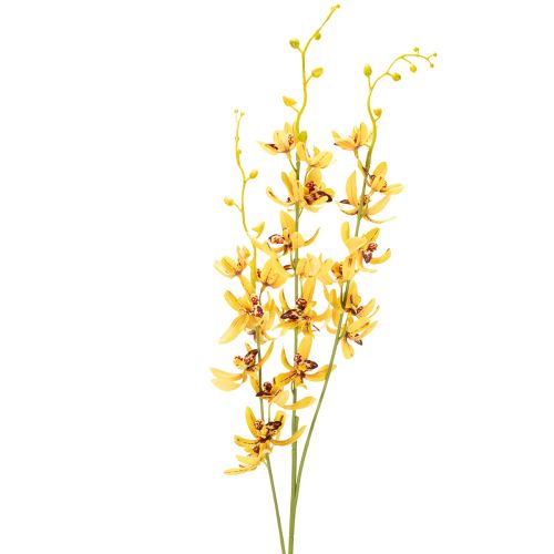 Sztuczna orchidea Cymbidium jako łodyga kwiatowa do eleganckiej dekoracji, 95 cm, 2 sztuki