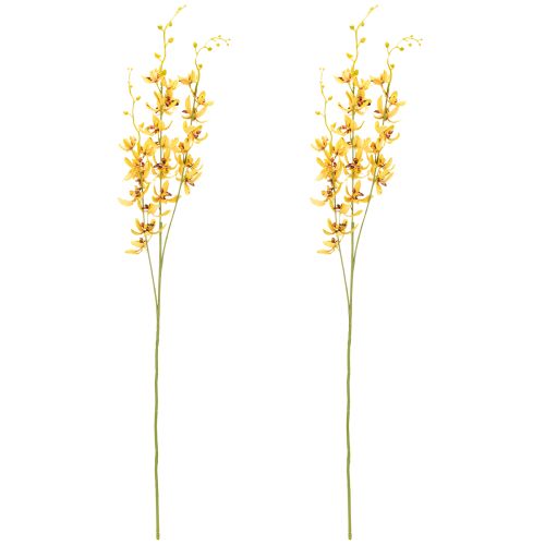 Produkt Sztuczna orchidea Cymbidium jako łodyga kwiatowa do eleganckiej dekoracji, 95 cm, 2 sztuki