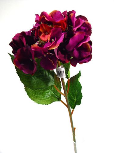 Floristik24 Hortensja 43cm ciemnofioletowa (3szt)