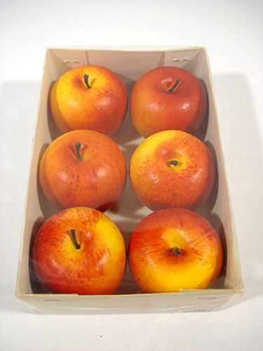 Floristik24 Jabłka 7cm matowe 6szt.