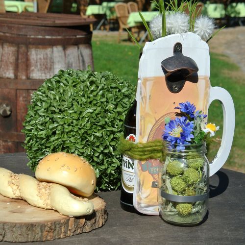 Produkt Ścienny otwieracz do butelek z pojemnikiem zbiorczym 30cm x 18cm