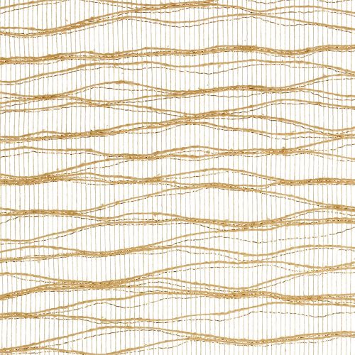 Floristik24 Zawias stołowy Deco Wave 26cm x 300cm metaliczny złoty