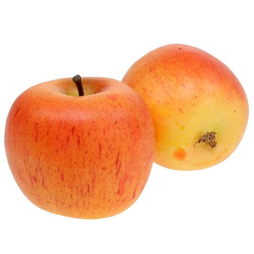 Floristik24 Jabłka dekoracyjne Cox pomarańczowe 7cm 6 szt