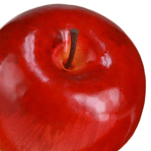 Produkt Jabłka dekoracyjne czerwone błyszczące sztuczne owoce dekoracja 7,5cm 6 szt