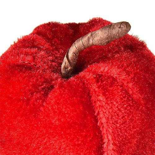 Produkt Tkanina dekoracyjna jabłka jesienna dekoracja aksamit czerwony Ø5cm wys.6cm 12 szt.