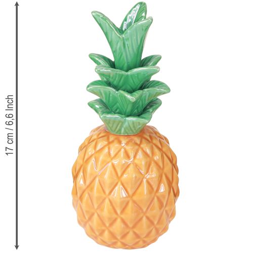 Produkt Dekoracyjna ceramiczna ananasowa kolorowa ceramiczna dekoracja różne 17cm 3szt