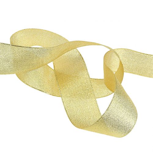 Produkt Wstążka dekoracyjna złota 25mm 22,5m