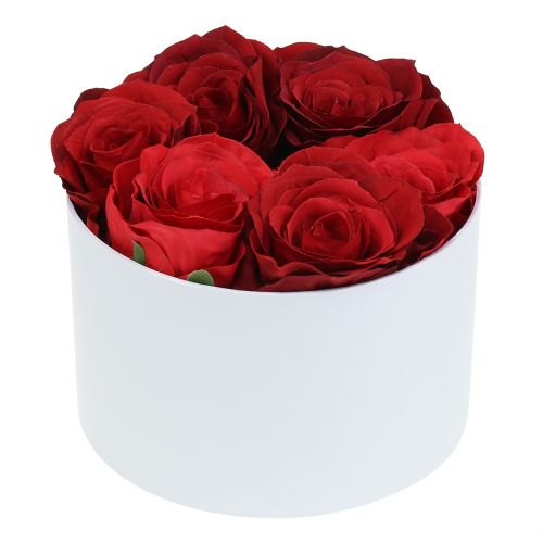 Produkt Pudełko na kwiaty Flowerbox białe okrągłe Ø14cm - Ø16cm 2szt