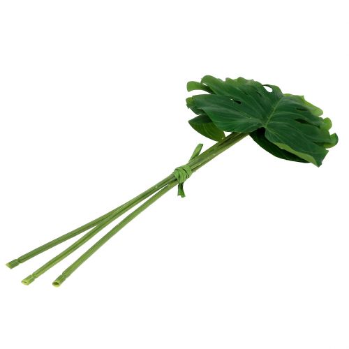 Floristik24 Deco Leaf Philo Leaf Green W11cm L29,5cm 3szt