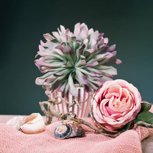 Floristik24 Dekoracyjna gałązka kwitnąca piankowa zielona 70cm