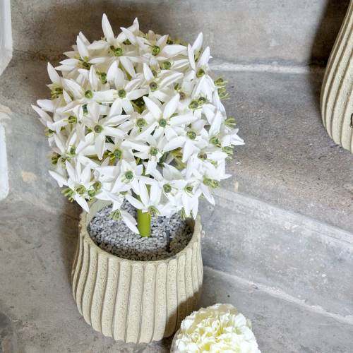 Produkt Kwiat Dekoracyjny Allium, Sztuczny Por Kulisty, Ozdobny Biały Ø20cm L72cm